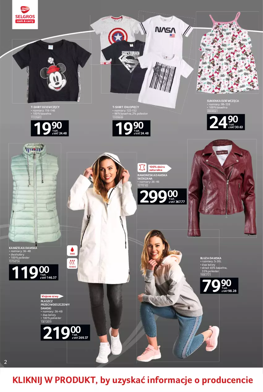 Gazetka promocyjna Selgros - Oferta przemysłowa - ważna 10.06 do 23.06.2021 - strona 38 - produkty: Bluza, Kamizelka, Klej, Płaszcz, Sukienka, T-shirt, Wełna