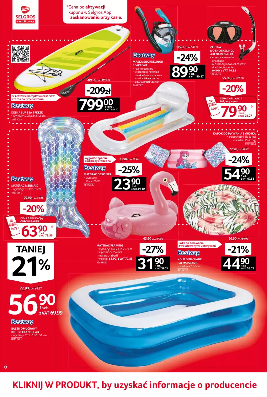 Gazetka promocyjna Selgros - Oferta przemysłowa - ważna 10.06 do 23.06.2021 - strona 6 - produkty: Dzieci, Fa, Inka, Isla, LG, Maska, Materac, Tera, Torba