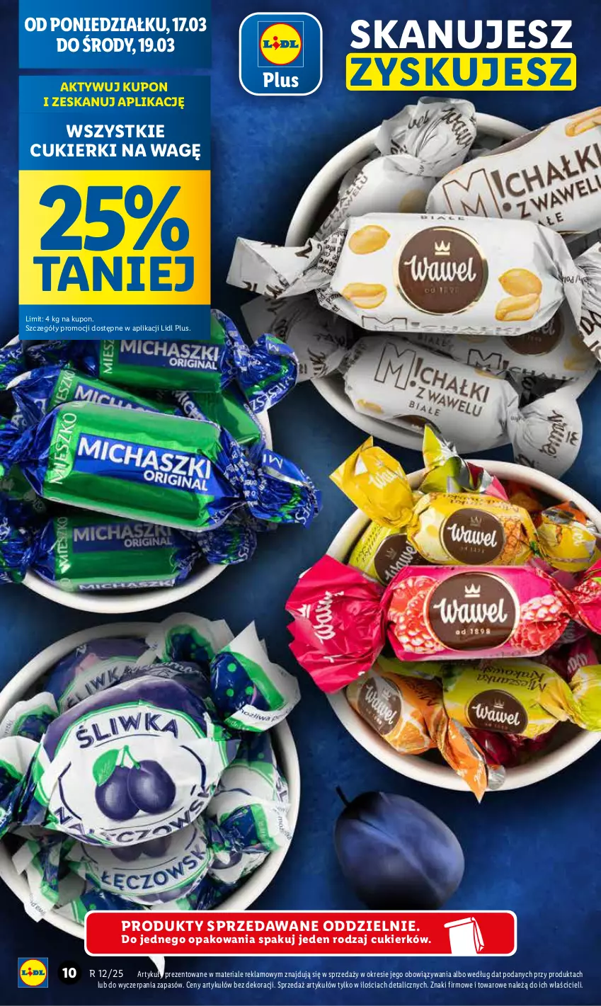 Gazetka promocyjna Lidl - GAZETKA - ważna 17.03 do 19.03.2025 - strona 10 - produkty: Cukier, Cukierki