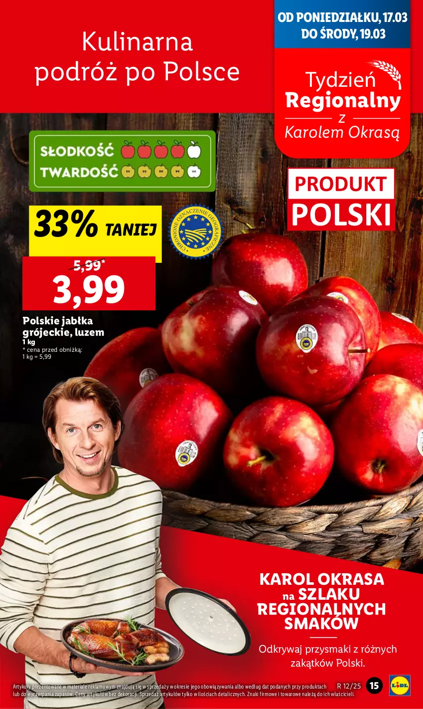 Gazetka promocyjna Lidl - GAZETKA - ważna 17.03 do 19.03.2025 - strona 15 - produkty: Jabłka, Przysmaki