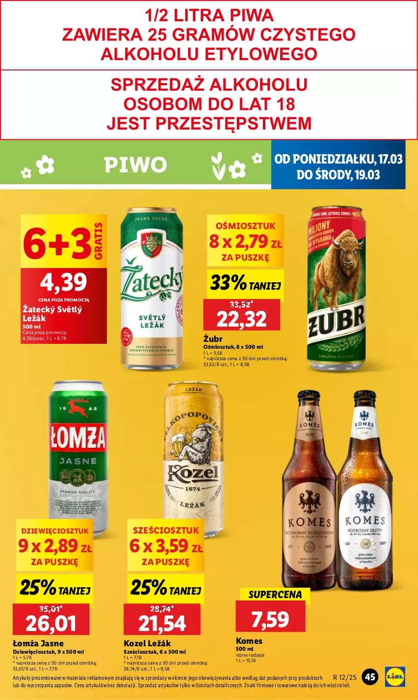 Gazetka promocyjna Lidl - GAZETKA - ważna 17.03 do 19.03.2025 - strona 45 - produkty: Gra, Kozel, Piwo