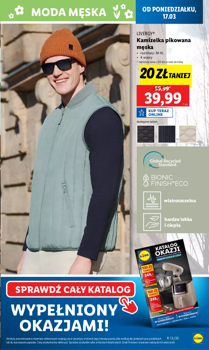 Gazetka promocyjna Lidl - GAZETKA - ważna 17.03 do 19.03.2025 - strona 59 - produkty: Kamizelka, Moda