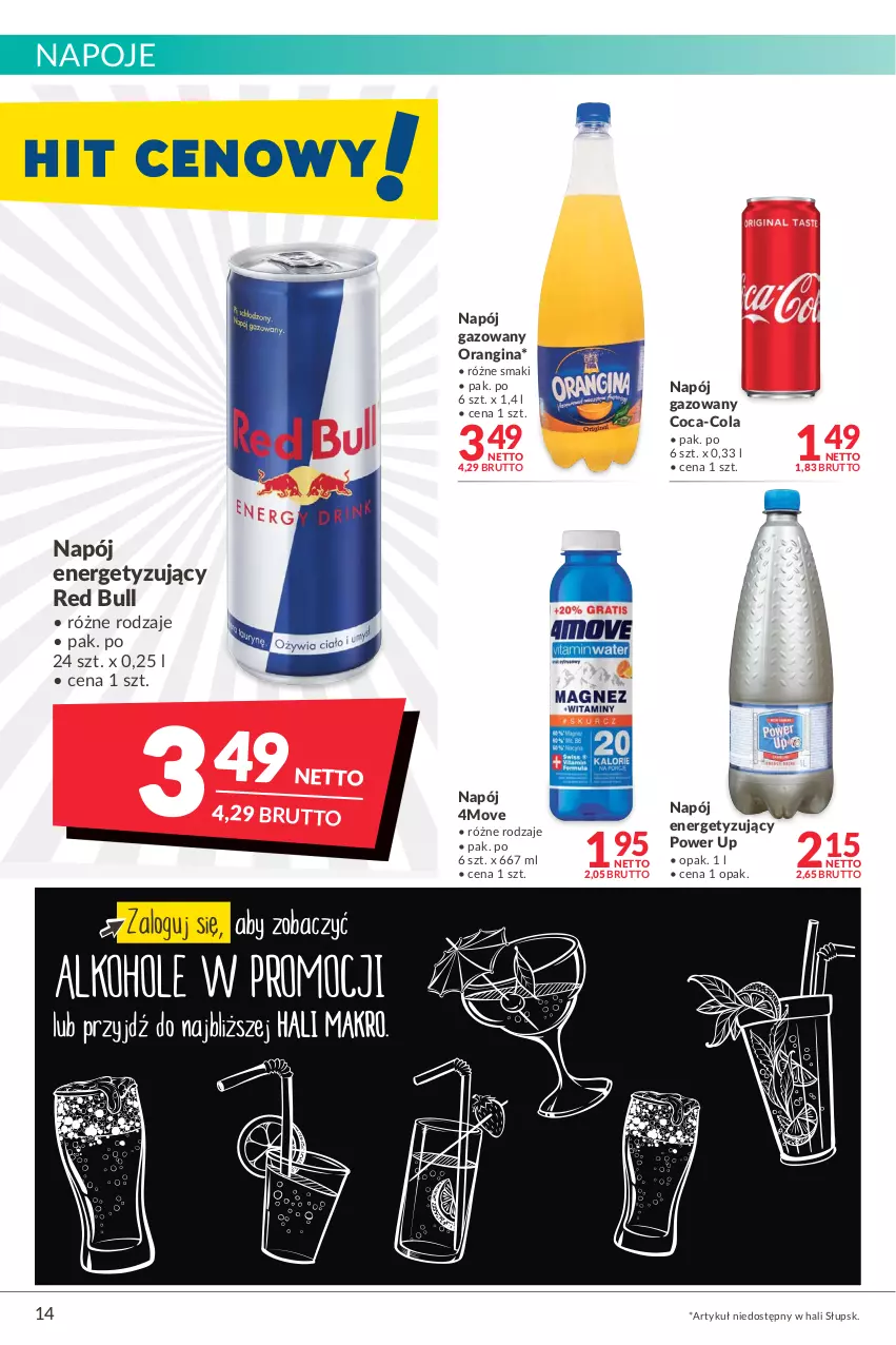 Gazetka promocyjna Makro - [Oferta promocyjna] Artykuły spożywcze i przemysłowe - ważna 07.01 do 24.01.2022 - strona 14 - produkty: Coca-Cola, Gin, Napój, Napój gazowany, Napoje, Red Bull