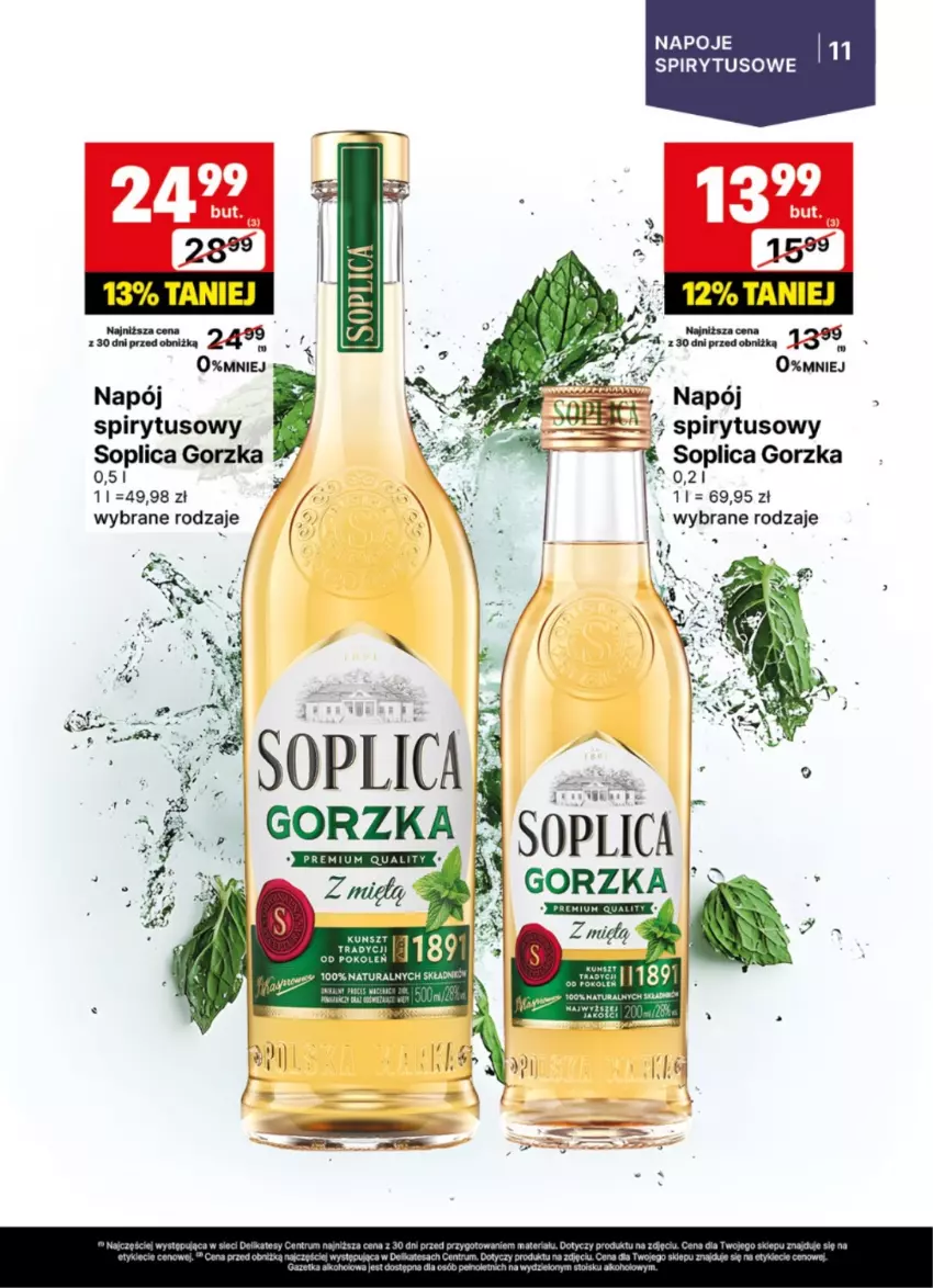 Gazetka promocyjna Delikatesy Centrum - Delibarek DC28-DC29 - ważna 07.07 do 20.07.2025 - strona 11 - produkty: Napój, Napoje, Soplica