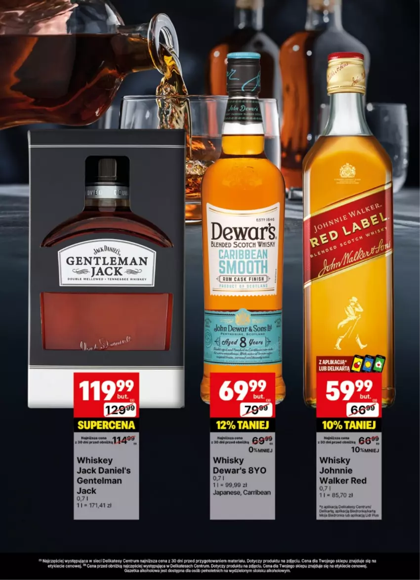 Gazetka promocyjna Delikatesy Centrum - Delibarek DC28-DC29 - ważna 07.07 do 20.07.2025 - strona 18 - produkty: Dron, Jack Daniel's, Johnnie Walker, Rum, Whiskey, Whisky