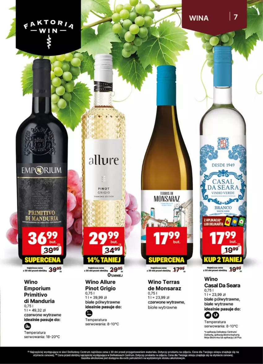 Gazetka promocyjna Delikatesy Centrum - Delibarek DC28-DC29 - ważna 07.07 do 20.07.2025 - strona 7 - produkty: Control, Gin, Orka, Pinot Grigio, Por, Rum, Ser, Wino