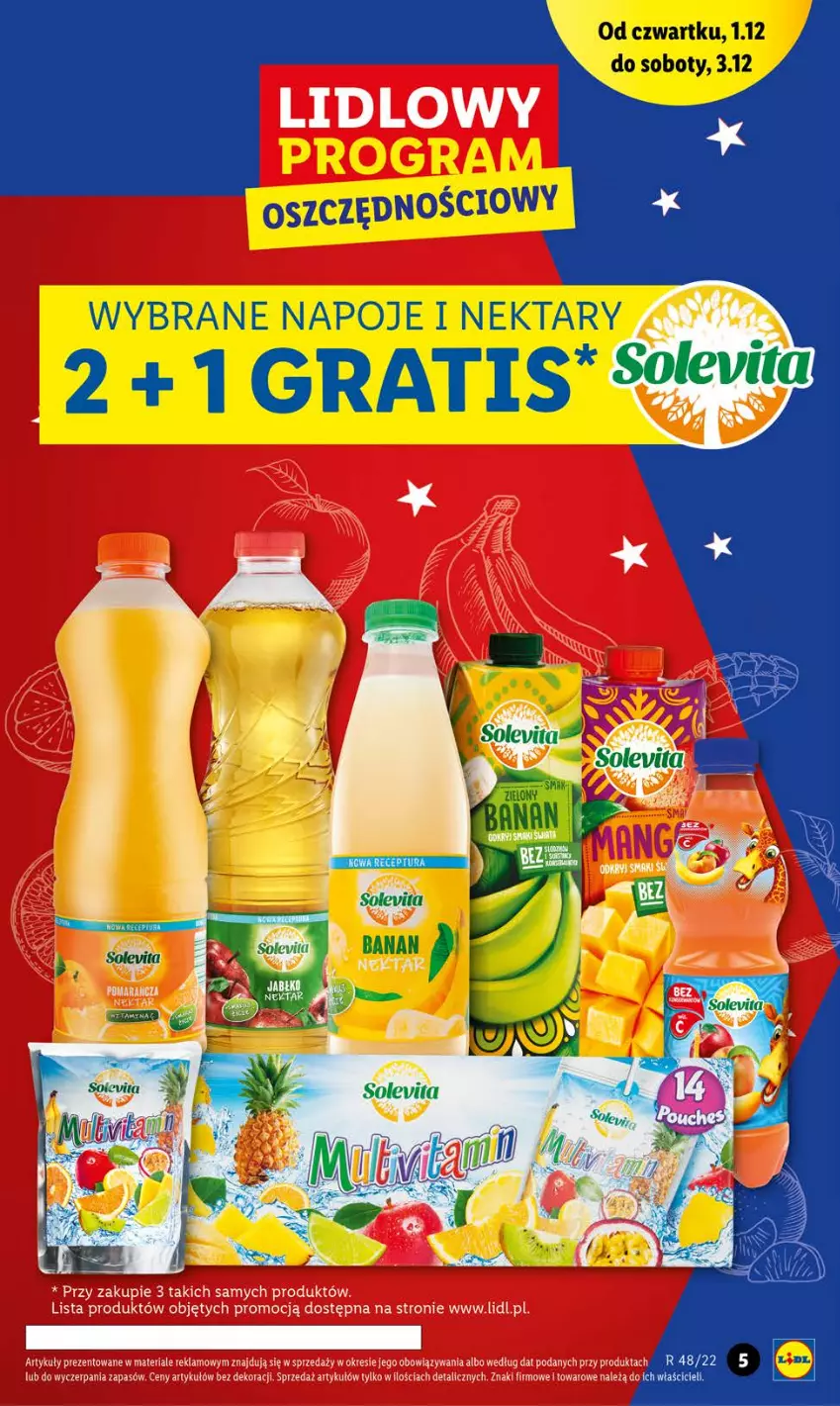 Gazetka promocyjna Lidl - GAZETKA - ważna 01.12 do 03.12.2022 - strona 5 - produkty: Gra, Napoje, Nektar