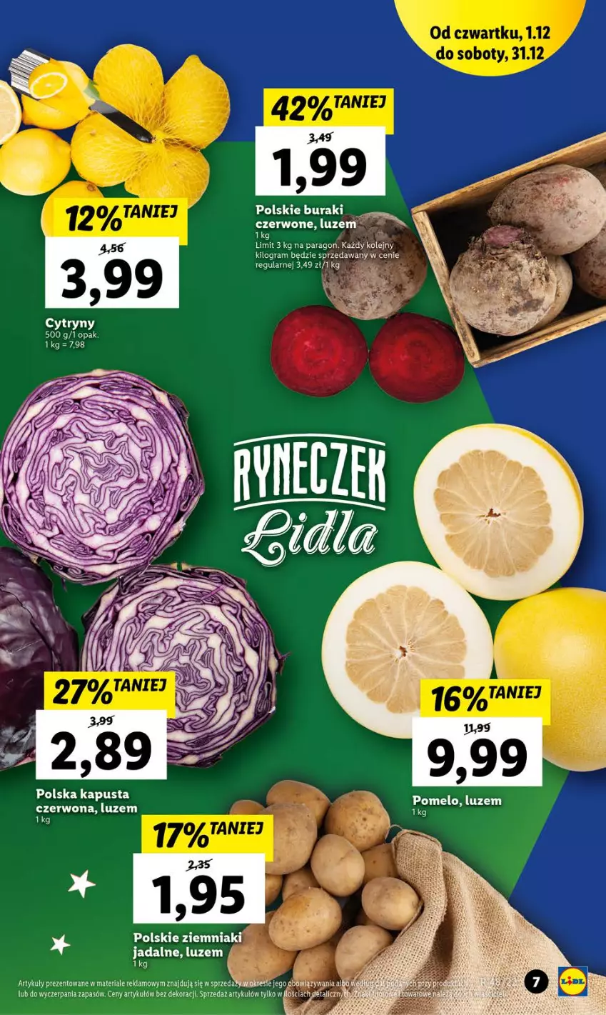 Gazetka promocyjna Lidl - GAZETKA - ważna 01.12 do 03.12.2022 - strona 7 - produkty: Buraki, Gra, Olej, Ziemniaki