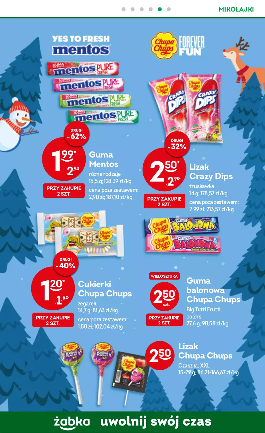 Gazetka promocyjna Żabka - ważna 23.11 do 29.11.2022 - strona 12 - produkty: Chupa Chups, Cukier, Cukierki, Mentos, Zegar, Zegarek