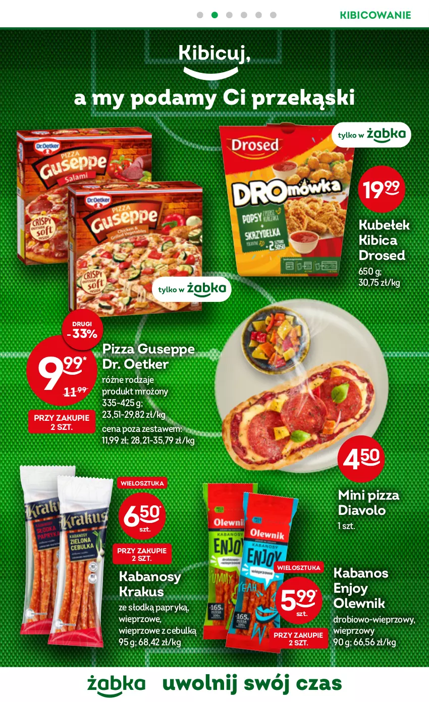 Gazetka promocyjna Żabka - ważna 23.11 do 29.11.2022 - strona 15 - produkty: BIC, Dr. Oetker, Kabanos, Krakus, Olewnik, Pizza