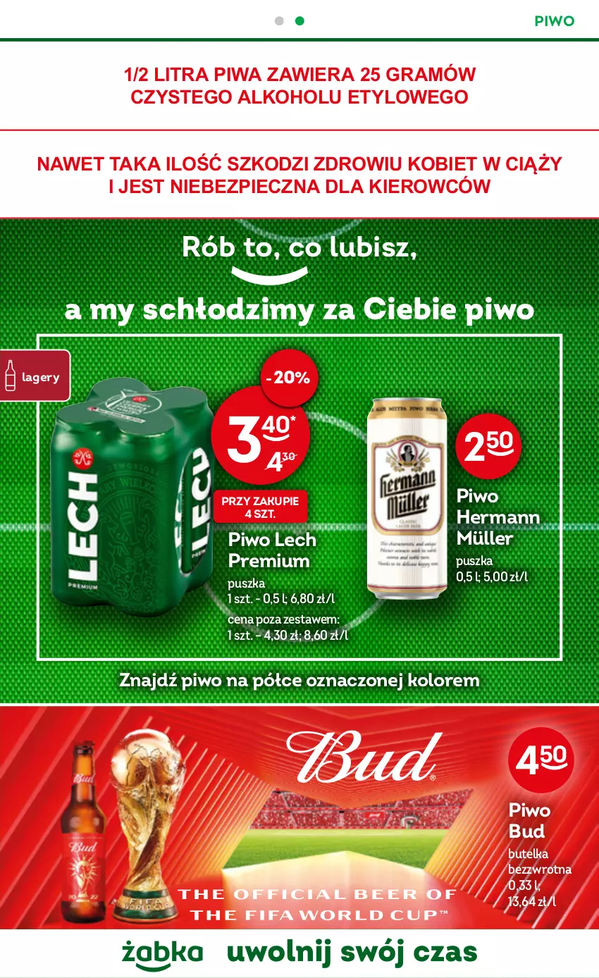 Gazetka promocyjna Żabka - ważna 23.11 do 29.11.2022 - strona 27 - produkty: Gra, Lech Premium, Müller, Piec, Piwa, Piwo