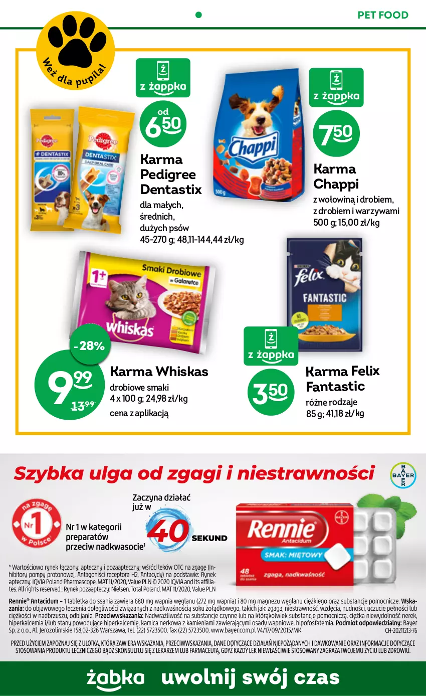 Gazetka promocyjna Żabka - ważna 23.11 do 29.11.2022 - strona 46 - produkty: Chappi, Fa, Fanta, Felix, Pedigree, Warzywa, Whiskas