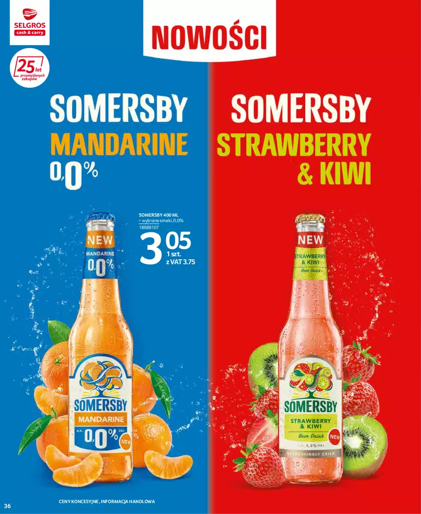 Gazetka promocyjna Selgros - Extra Oferta - ważna 01.03 do 31.03.2022 - strona 36 - produkty: Somersby