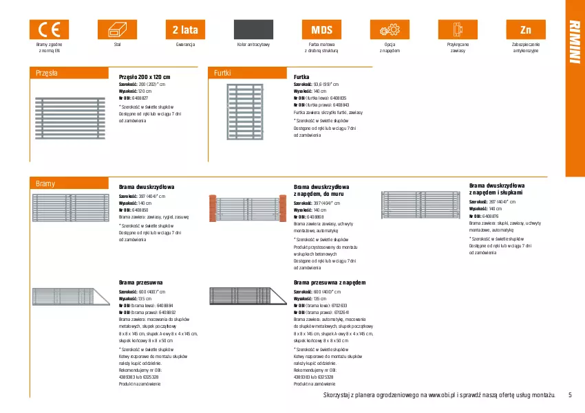 Gazetka promocyjna Obi - Gazetka OBI - ważna 01.10 do 31.12.2022 - strona 5 - produkty: Fa, Piec, Por, Rama, Słupek, Sok, Uchwyty