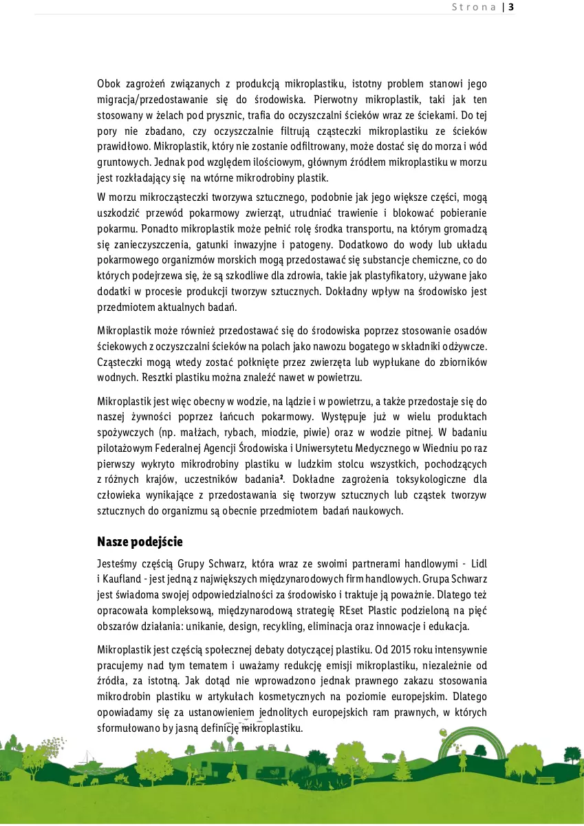 Gazetka promocyjna Lidl - Polityka dotycząca mikroplastiku - ważna 15.09.2020 do 15.09.2222 - strona 4 - produkty: Gra, Grunt, O nas, Por, Przewód, Ryba, Sport, Stek, Tran, Zwierzęta