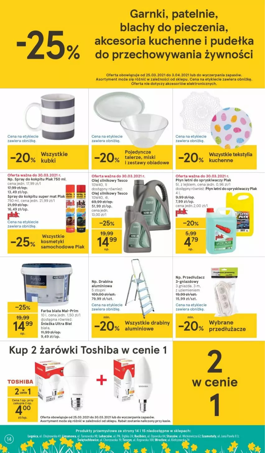 Gazetka promocyjna Tesco - Tesco gazetka - przyszły tydzień - ważna 25.03 do 03.04.2021 - strona 14 - produkty: Fa, Piec, Talerz, Toshiba