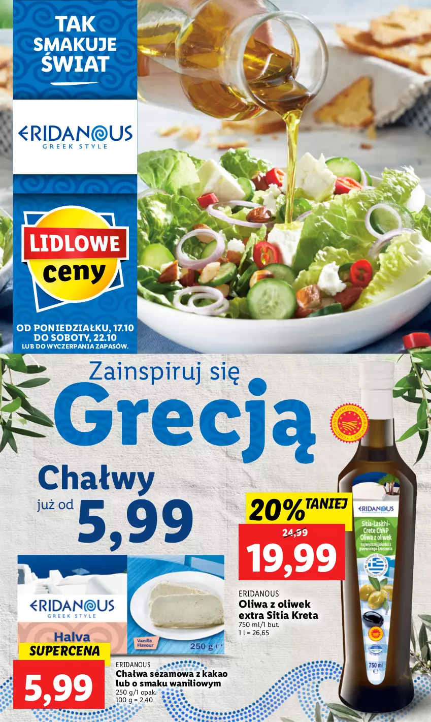 Gazetka promocyjna Lidl - GAZETKA - ważna 17.10 do 22.10.2022 - strona 58 - produkty: Chałwa, Kakao, Kret, Oliwa z oliwek, Sezam