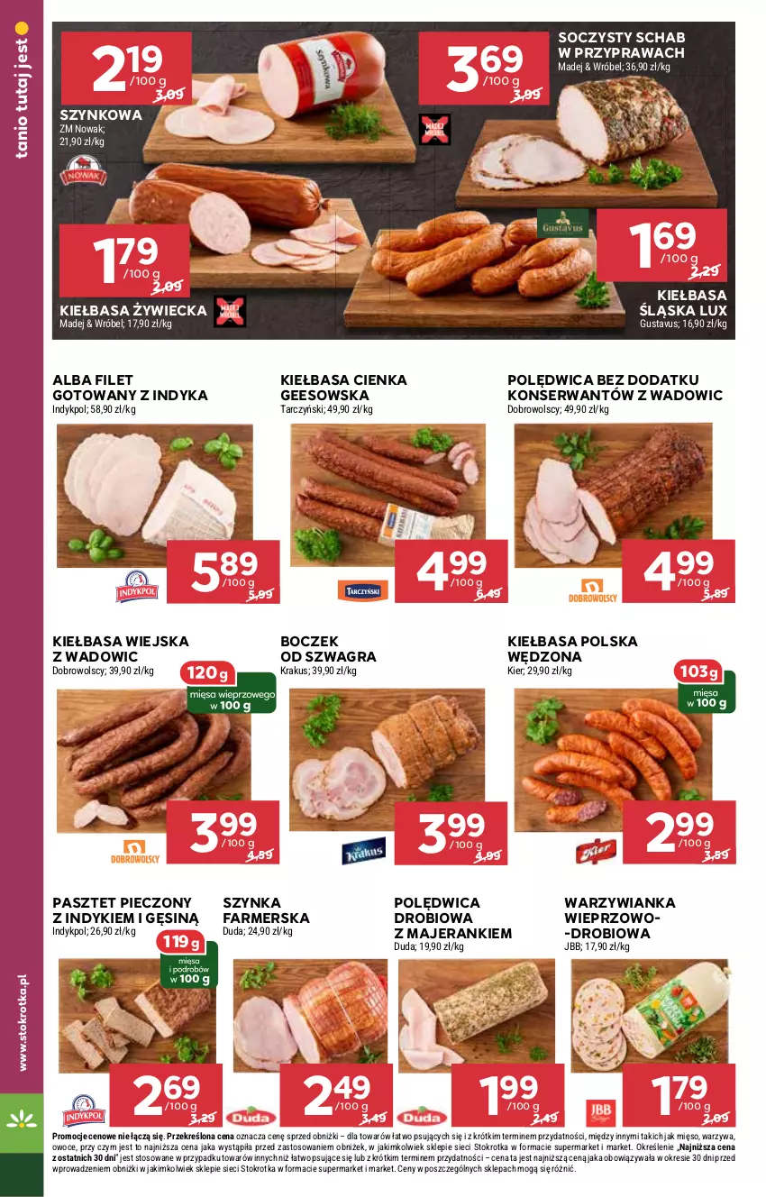 Gazetka promocyjna Stokrotka - Supermarket Opole/Radom - ważna 13.02 do 19.02.2025 - strona 18 - produkty: Boczek, Fa, Gra, Kiełbasa, Kiełbasa śląska, Kiełbasa wiejska, Pasztet, Piec, Polędwica, Ser, Szynka, Szynka farmerska