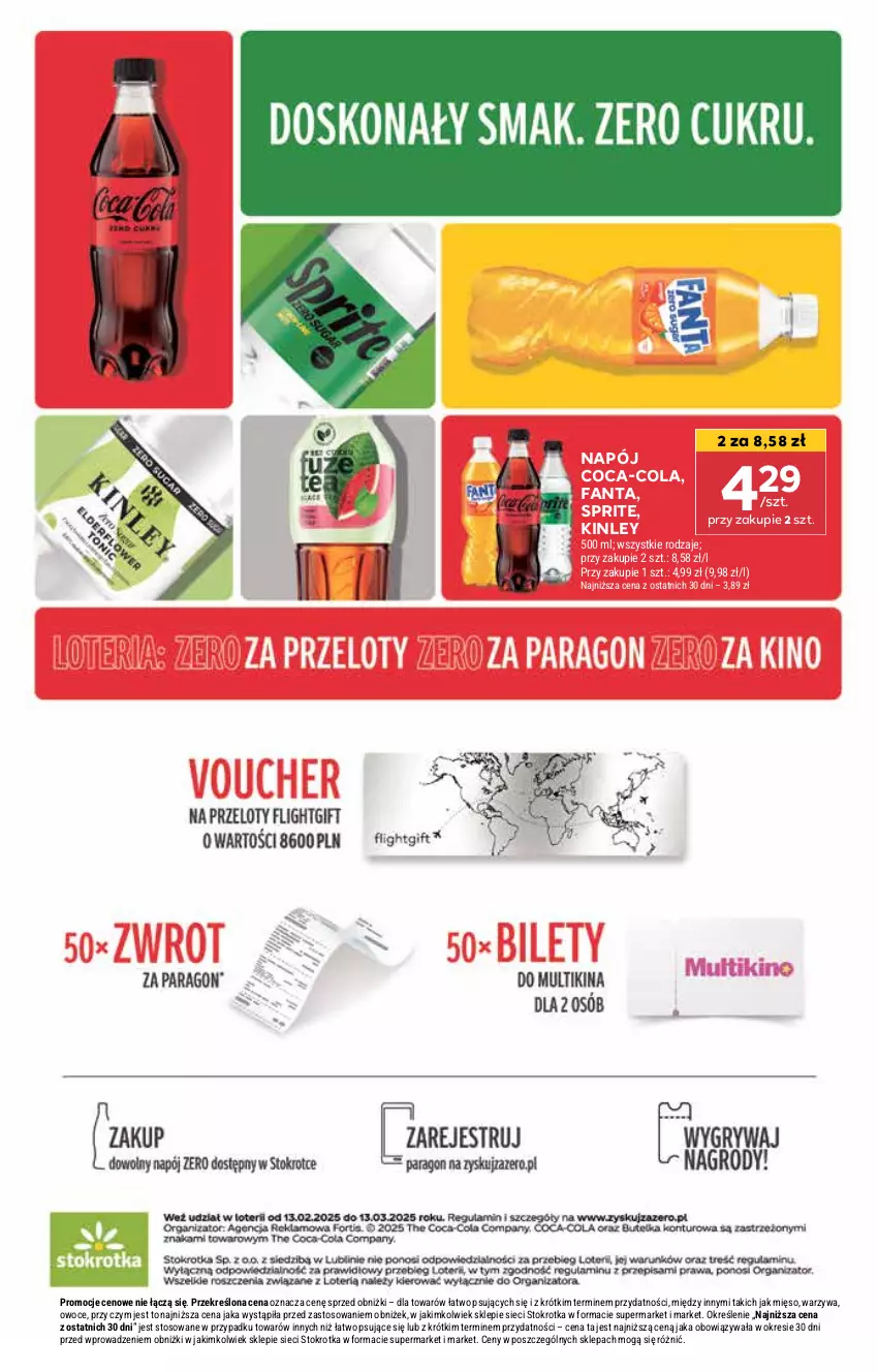 Gazetka promocyjna Stokrotka - Supermarket Opole/Radom - ważna 13.02 do 19.02.2025 - strona 27 - produkty: Coca-Cola, Fa, Fanta, Napój, Sprite