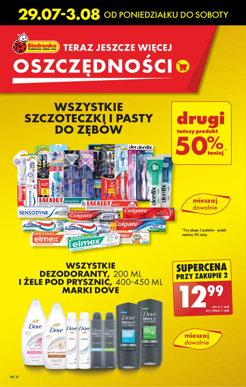 Gazetka promocyjna Biedronka - Od poniedzialku - ważna 29.07 do 03.08.2024 - strona 10 - produkty: Colgate, Dezodorant, Dove, LG, Tera