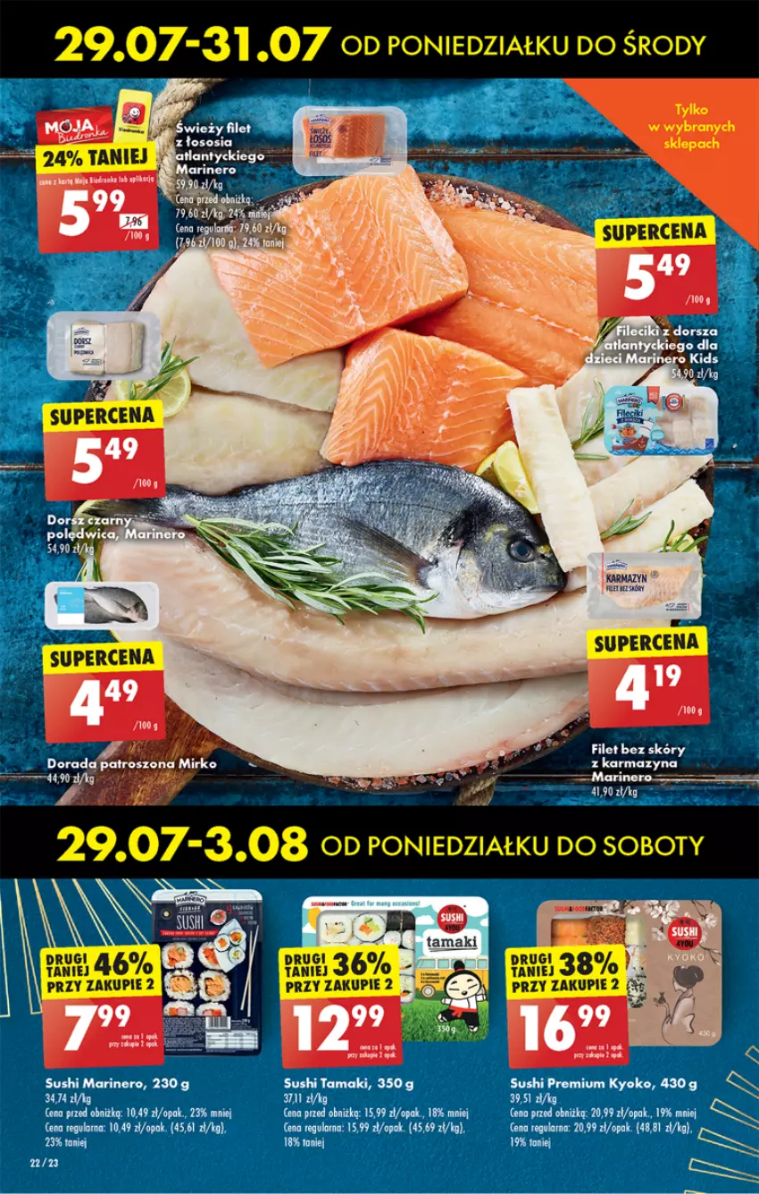 Gazetka promocyjna Biedronka - Od poniedzialku - ważna 29.07 do 03.08.2024 - strona 22 - produkty: LG, Sushi