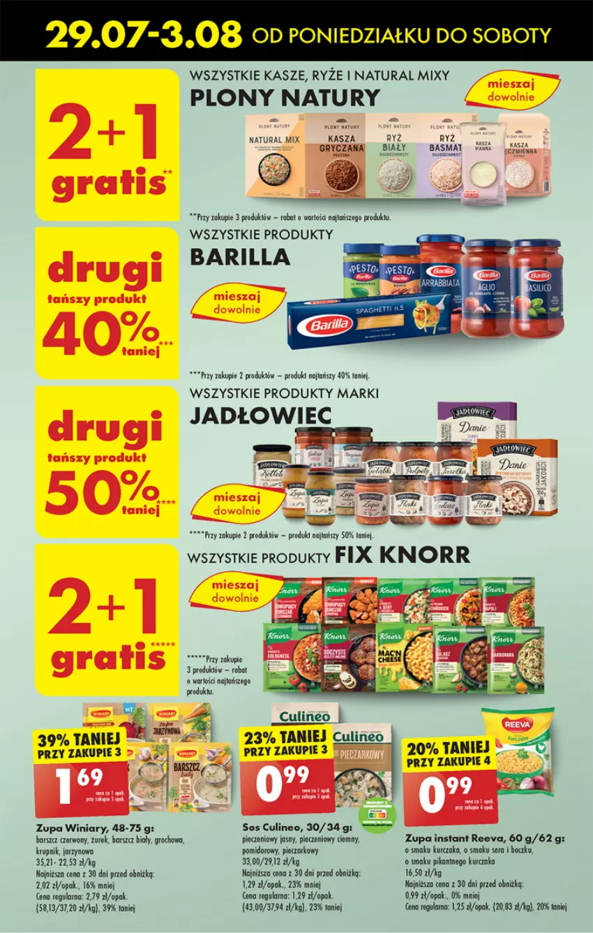 Gazetka promocyjna Biedronka - Od poniedzialku - ważna 29.07 do 03.08.2024 - strona 31 - produkty: Barilla, Fa, Groch, Gry, Kasza, Knorr, Krupnik, Kurczak, Piec, Ryż, Ser, Sos, Winiary, Zupa