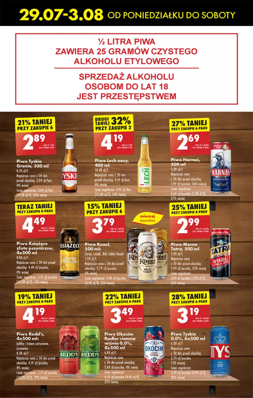 Gazetka promocyjna Biedronka - Od poniedzialku - ważna 29.07 do 03.08.2024 - strona 43 - produkty: Fa, Gra, HP, Koc, Kozel, Okocim, Piwa, Piwo, Radler, Redd's, Szal, Tatra, Tyskie