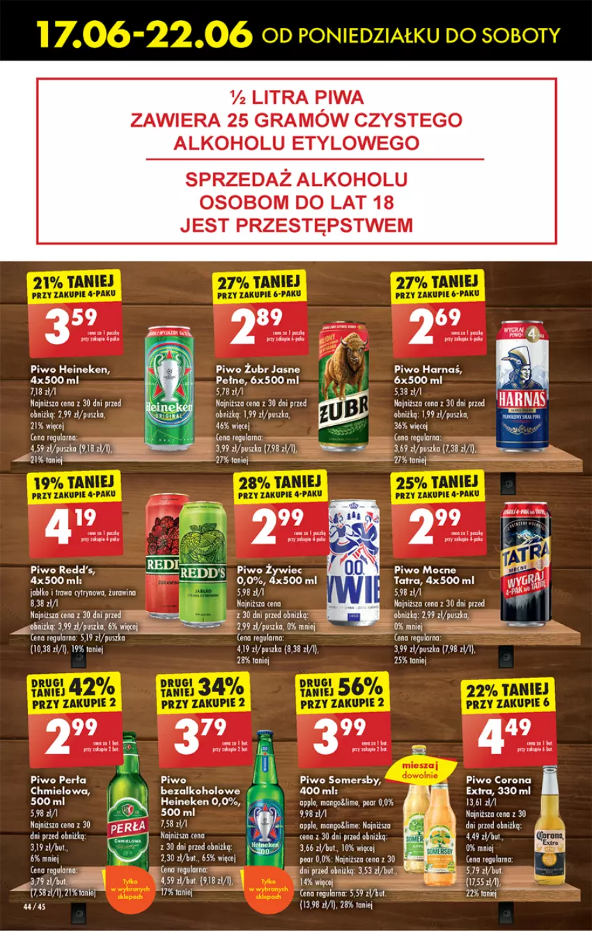 Gazetka promocyjna Biedronka - Od poniedzialku - ważna 17.06 do 22.06.2024 - strona 52 - produkty: BIC, Gra, Heineken, Perła, Piwa, Piwo, Redd's, Somersby, Tatra