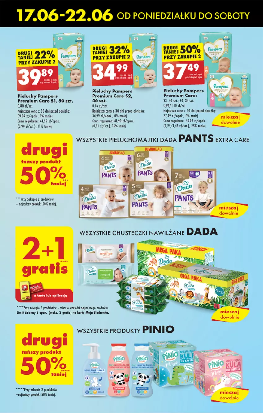 Gazetka promocyjna Biedronka - Od poniedzialku - ważna 17.06 do 22.06.2024 - strona 59 - produkty: Dada, Dron, Fa, Gra, Majtki, Mus, Pampers, Pieluchomajtki, Pieluchy, PSB