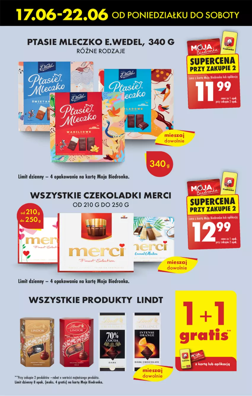 Gazetka promocyjna Biedronka - Od poniedzialku - ważna 17.06 do 22.06.2024 - strona 7 - produkty: Dron, Fa, Gra, Lindt, Merci, Mleczko, Ptasie mleczko