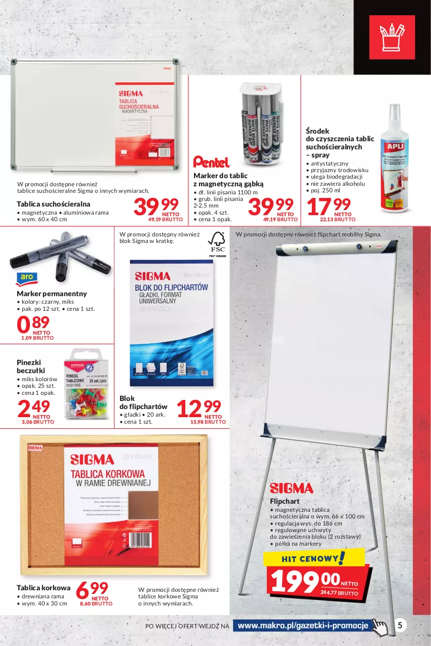 Gazetka promocyjna Makro - [Oferta specjalna] Biuro - ważna 04.05 do 16.05.2022 - strona 5 - produkty: Gra, Marker, Mobil, Półka, Rama, Tablica suchościeralna, Uchwyty