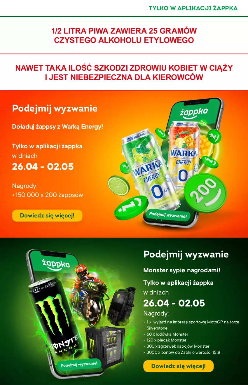 Gazetka promocyjna Żabka - ważna 26.04 do 09.05.2023 - strona 21 - produkty: Gra, Lodówka, MotoGP, Piec, Piwa, Plecak, Por, Sport