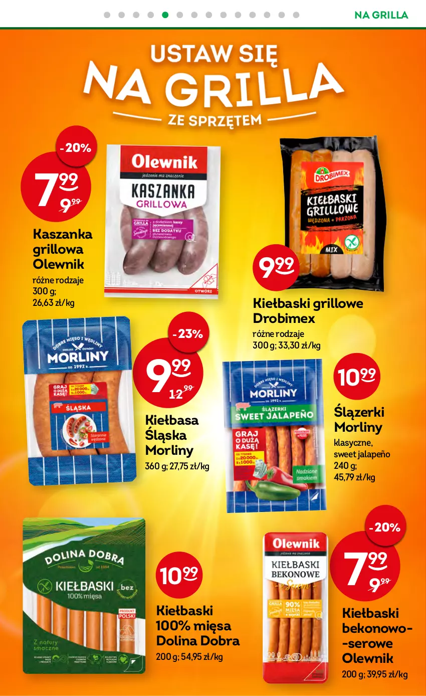 Gazetka promocyjna Żabka - ważna 26.04 do 09.05.2023 - strona 26 - produkty: Beko, Drobimex, Grill, Kasza, Kaszanka, Kiełbasa, Kiełbasa śląska, Morliny, Olewnik, Ser