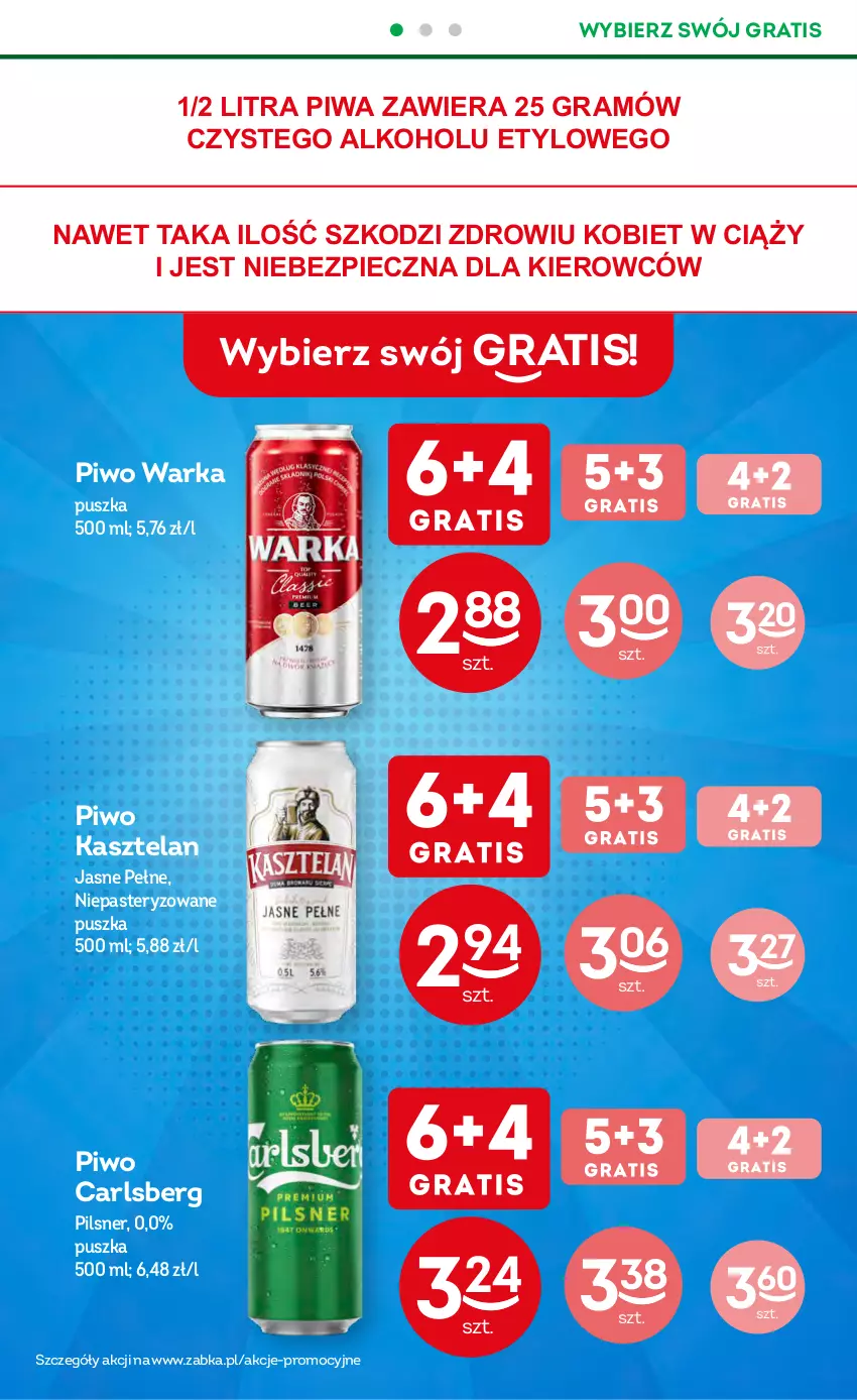 Gazetka promocyjna Żabka - ważna 26.04 do 09.05.2023 - strona 5 - produkty: Carlsberg, Gra, Kasztelan, Piec, Piwa, Piwo, Warka