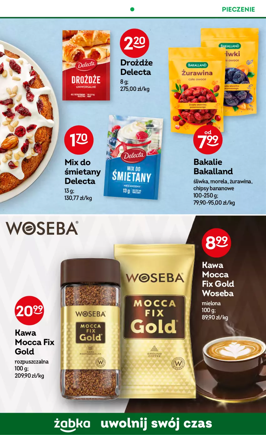 Gazetka promocyjna Żabka - ważna 26.04 do 09.05.2023 - strona 56 - produkty: Bakalland, Chipsy, Delecta, Drożdże, Kawa, Mocca Fix Gold, Morela, Piec, Woseba