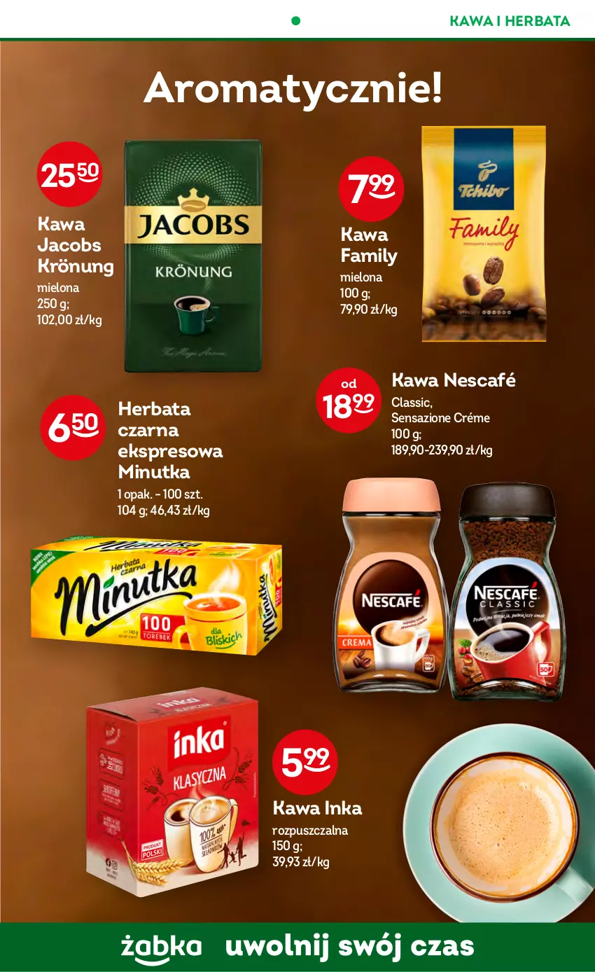 Gazetka promocyjna Żabka - ważna 26.04 do 09.05.2023 - strona 57 - produkty: Fa, Herbata, Herbata czarna, Inka, Jacobs, Jacobs Krönung, Kawa, Nescafé