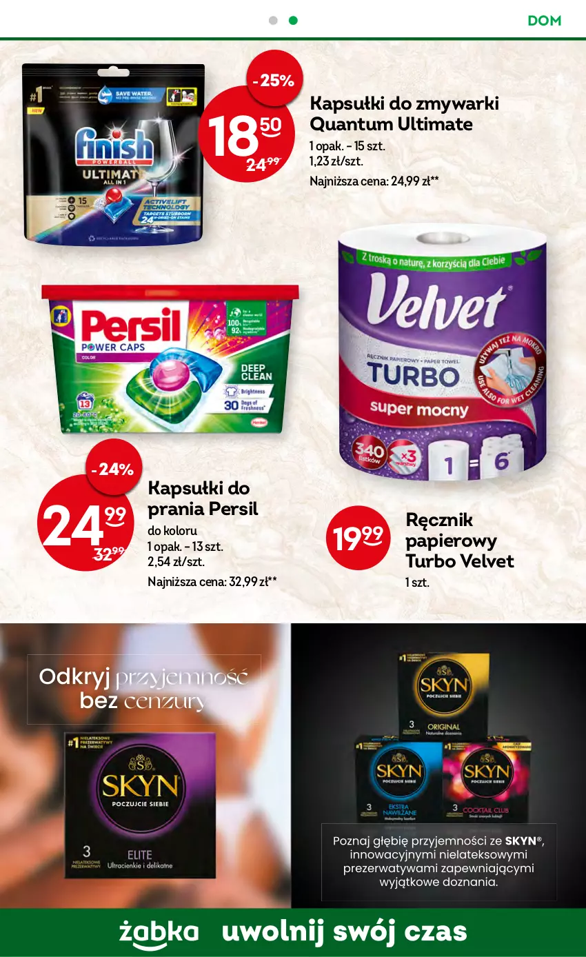 Gazetka promocyjna Żabka - ważna 26.04 do 09.05.2023 - strona 61 - produkty: Kapsułki do prania, Papier, Persil, Ręcznik, Velvet, Zmywarki