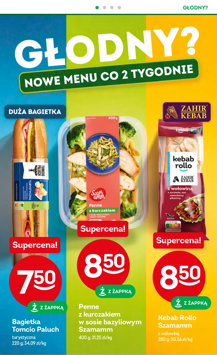 Gazetka promocyjna Żabka - ważna 26.04 do 09.05.2023 - strona 8 - produkty: Bagietka, Bazyl, Kebab, Kurczak, Penne, Sos