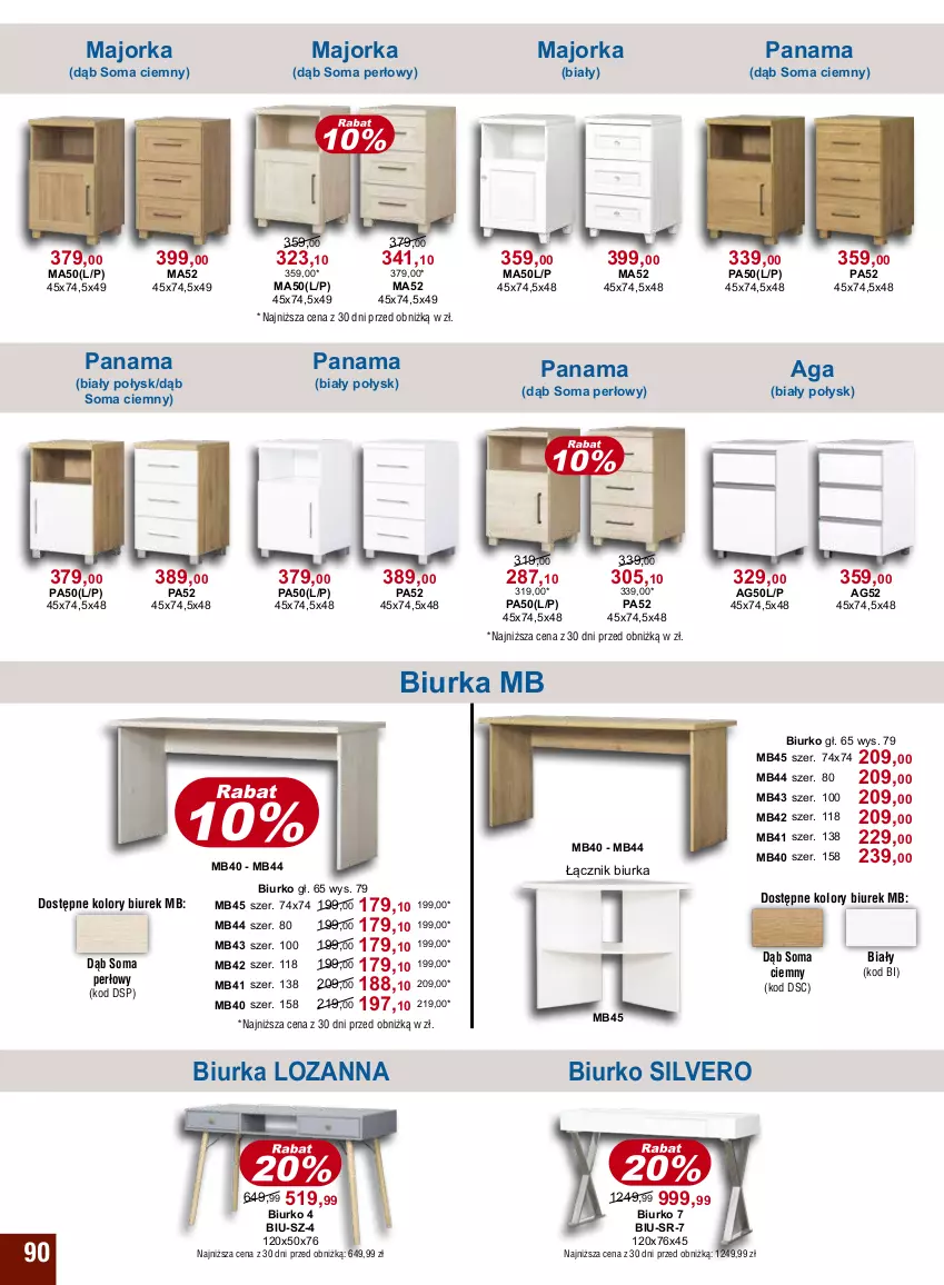 Gazetka promocyjna Bodzio - ważna 01.10 do 31.12.2023 - strona 90 - produkty: Biurka, Biurko, Orka