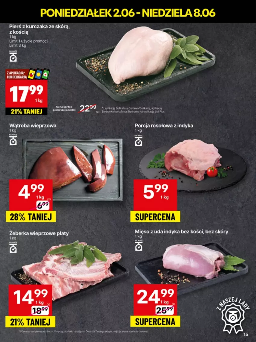 Gazetka promocyjna Delikatesy Centrum - Franczyza DC23 Poniedziałek - ważna 02.06 do 08.06.2025 - strona 15 - produkty: Kurczak, Por, Rum