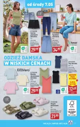 Gazetka promocyjna Aldi - Pełna oferta - Gazetka - ważna od 09.05 do 09.05.2025 - strona 31 - produkty: Klapki, Top, Szorty, Spodnie, Fa