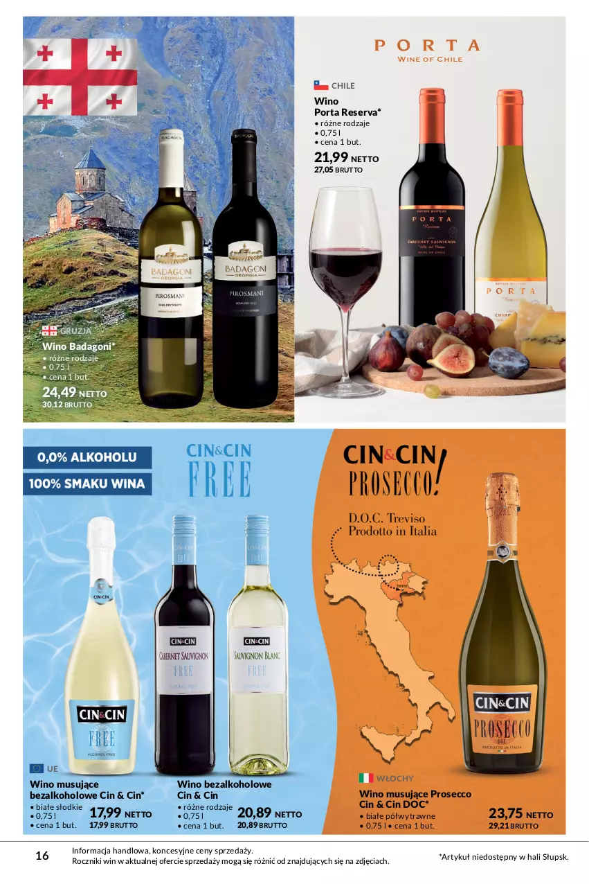 Gazetka promocyjna Makro - Katalog Wina, sery, antipasti - oferta z alkoholem - ważna 05.09 do 18.09.2023 - strona 16 - produkty: Mus, Por, Prosecco, Ser, Wino, Wino bezalkoholowe, Wino musujące