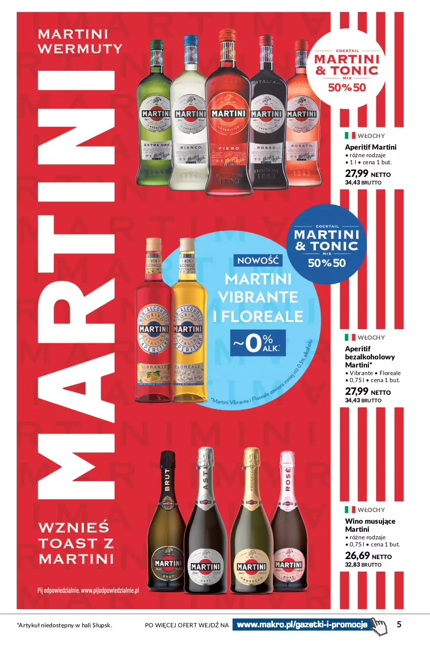 Gazetka promocyjna Makro - Katalog Wina, sery, antipasti - oferta z alkoholem - ważna 05.09 do 18.09.2023 - strona 5 - produkty: Martini, Mus, Wino, Wino musujące