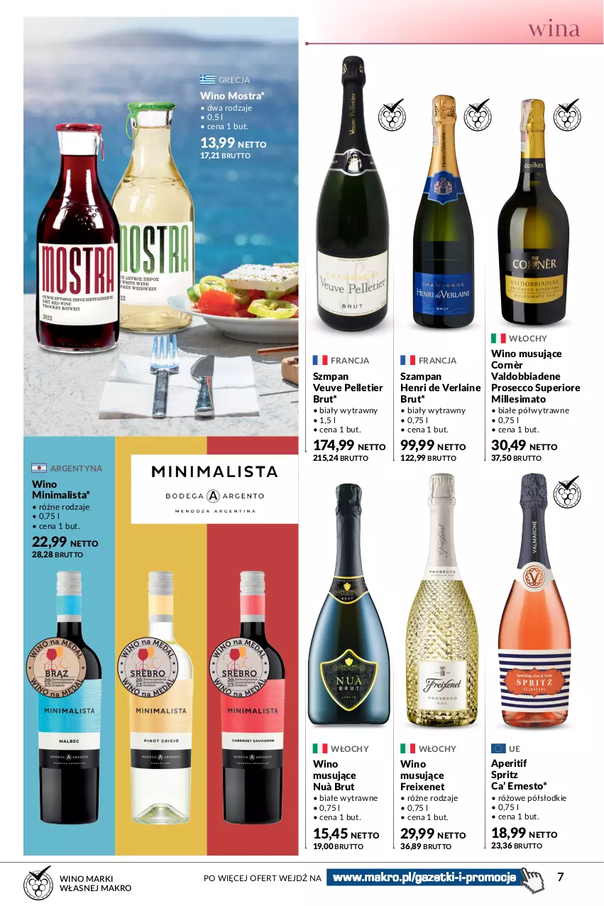 Gazetka promocyjna Makro - Katalog Wina, sery, antipasti - oferta z alkoholem - ważna 05.09 do 18.09.2023 - strona 7 - produkty: Mus, Pellet, Prosecco, Wino, Wino musujące