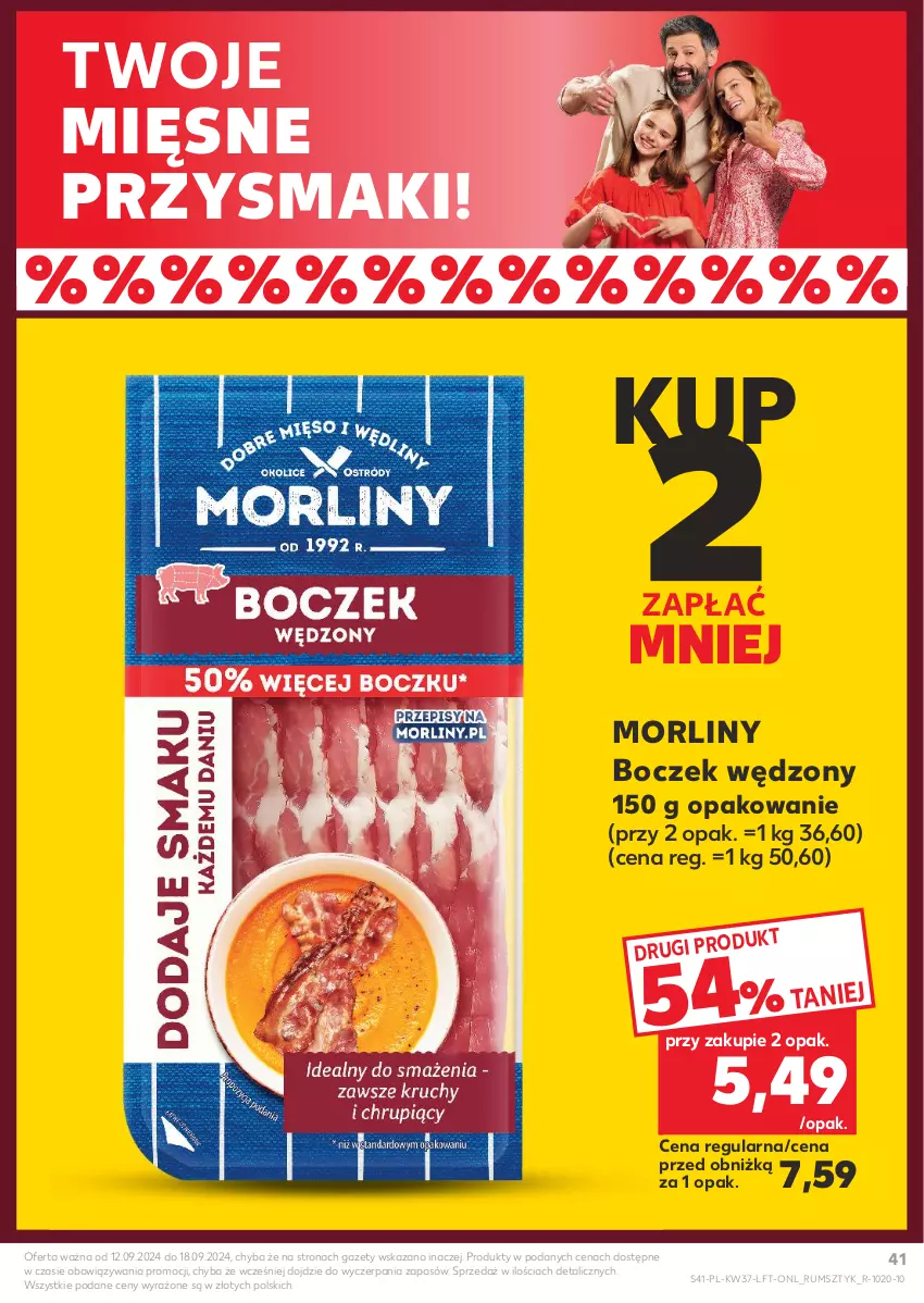 Gazetka promocyjna Kaufland - Gazetka tygodnia - ważna 12.09 do 18.09.2024 - strona 41 - produkty: Boczek, Morliny, Przysmaki, Rum