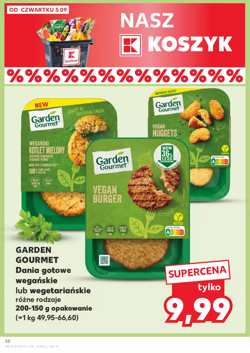 Gazetka promocyjna Kaufland - Gazetka tygodnia - ważna 12.09 do 18.09.2024 - strona 58 - produkty: Alpro, Dania gotowe, Kosz