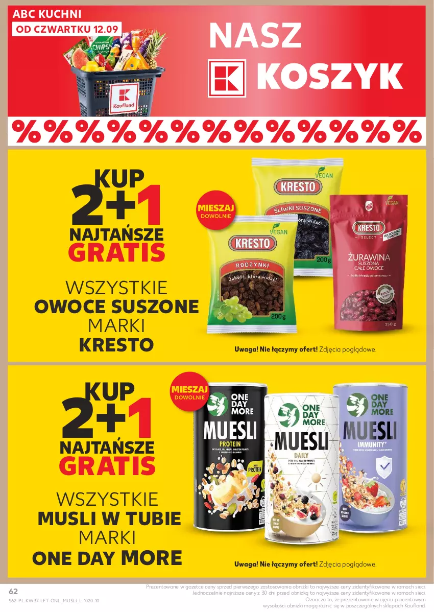 Gazetka promocyjna Kaufland - Gazetka tygodnia - ważna 12.09 do 18.09.2024 - strona 62 - produkty: Gra, Kosz, Mus, Owoce, Owoce suszone, Rama, Sok, Waga