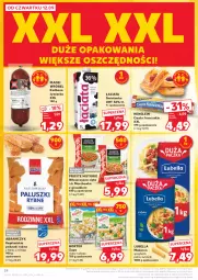 Gazetka promocyjna Kaufland - Gazetka tygodnia - Gazetka - ważna od 18.09 do 18.09.2024 - strona 24 - produkty: Lubella, Marchewka, Makaron, Ciasto francuskie, Sok, Rama, Zupa, Bell, Madej Wróbel, Paluszki rybne, Spaghetti, Bella, Mintaj, Kiełbasa, Hortex