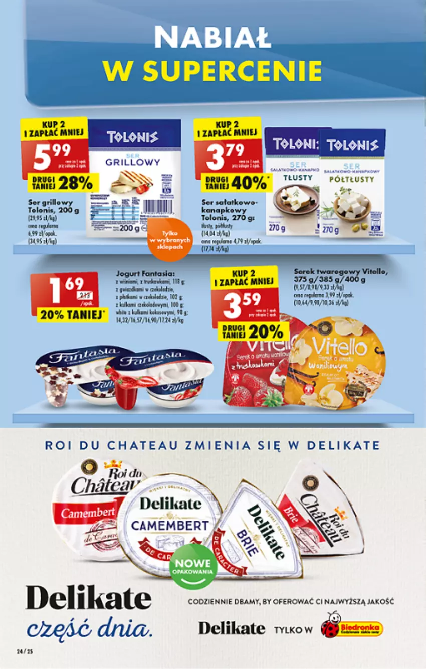 Gazetka promocyjna Biedronka - ważna 13.06 do 18.06.2022 - strona 24 - produkty: Camembert, Fa, Fanta, Grill, Ser, Serek, Serek twarogowy