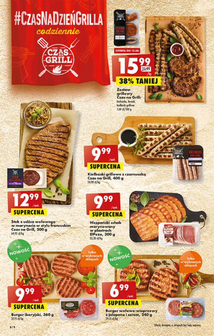 Gazetka promocyjna Biedronka - ważna 13.06 do 18.06.2022 - strona 8 - produkty: Burger, Grill, LG, Ser